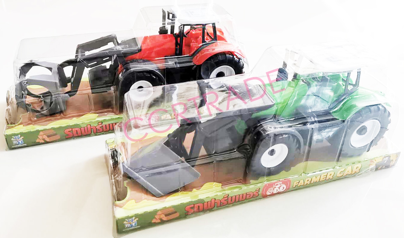 รถทำฟาร์มสีสด มีลานฝาครอบ 11x32.5 ซม.(1x3)