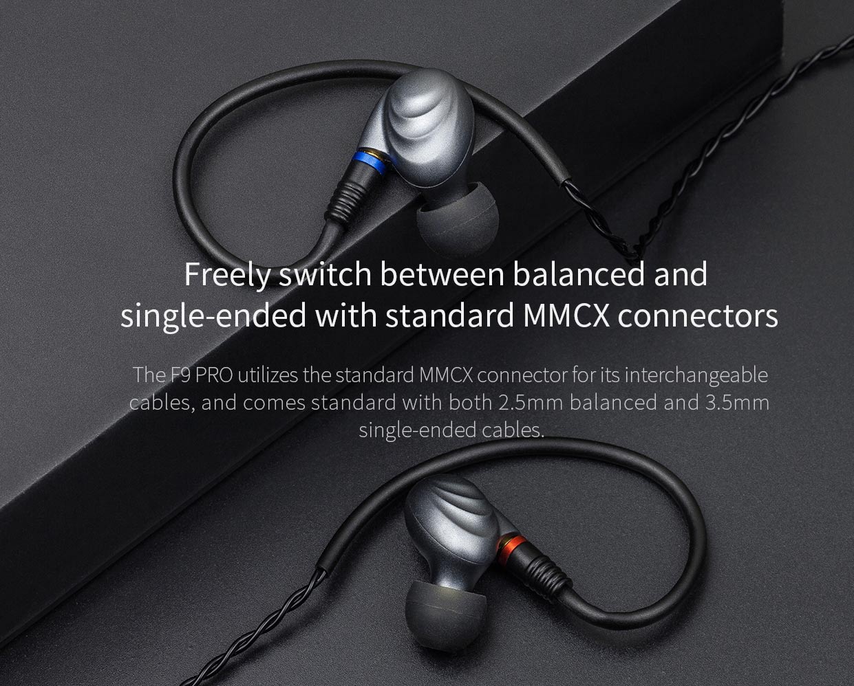 ขาย FiiO F9 PRO หูฟัง3ไดร์เวอร์ (2BA+1Dynamic) ระดับ Hi-Res Audio ขั้ว MMCX ถอดสายได้