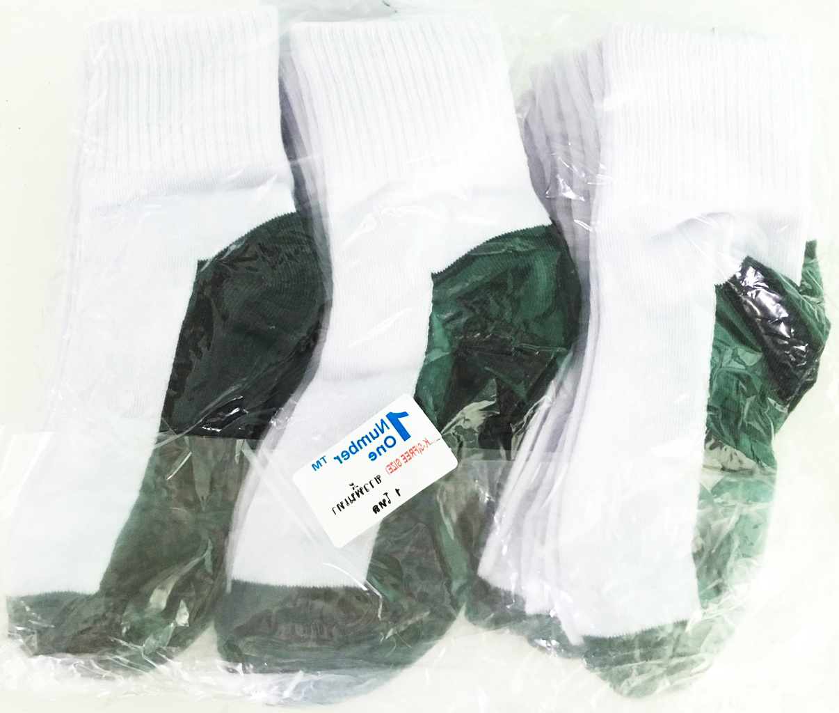 ถุงเท้านักเรียน ขาว-เทา (อายุ 7-9 ขวบ)