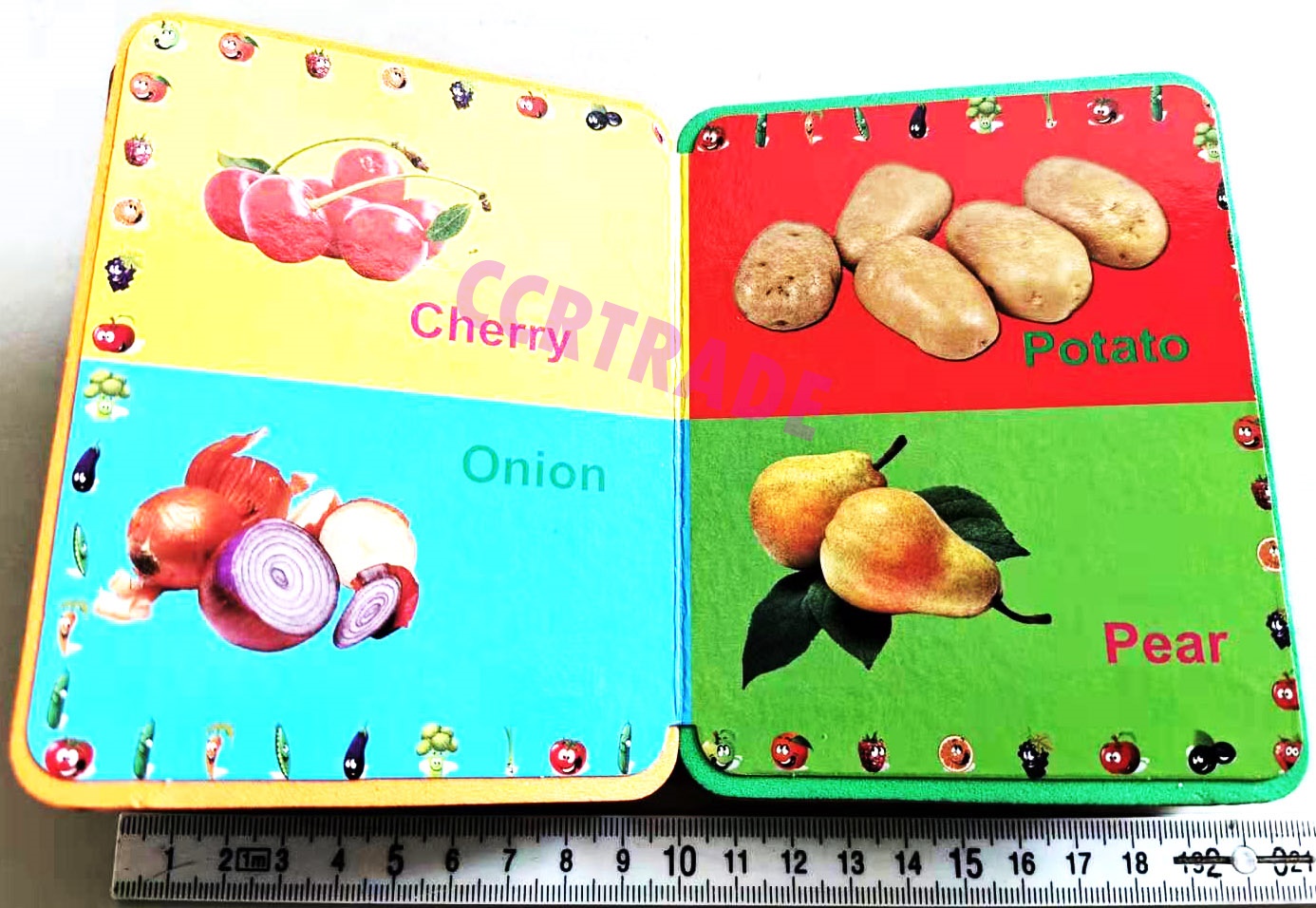 สมุดโฟม ผักผลไม้ 14 ซม.