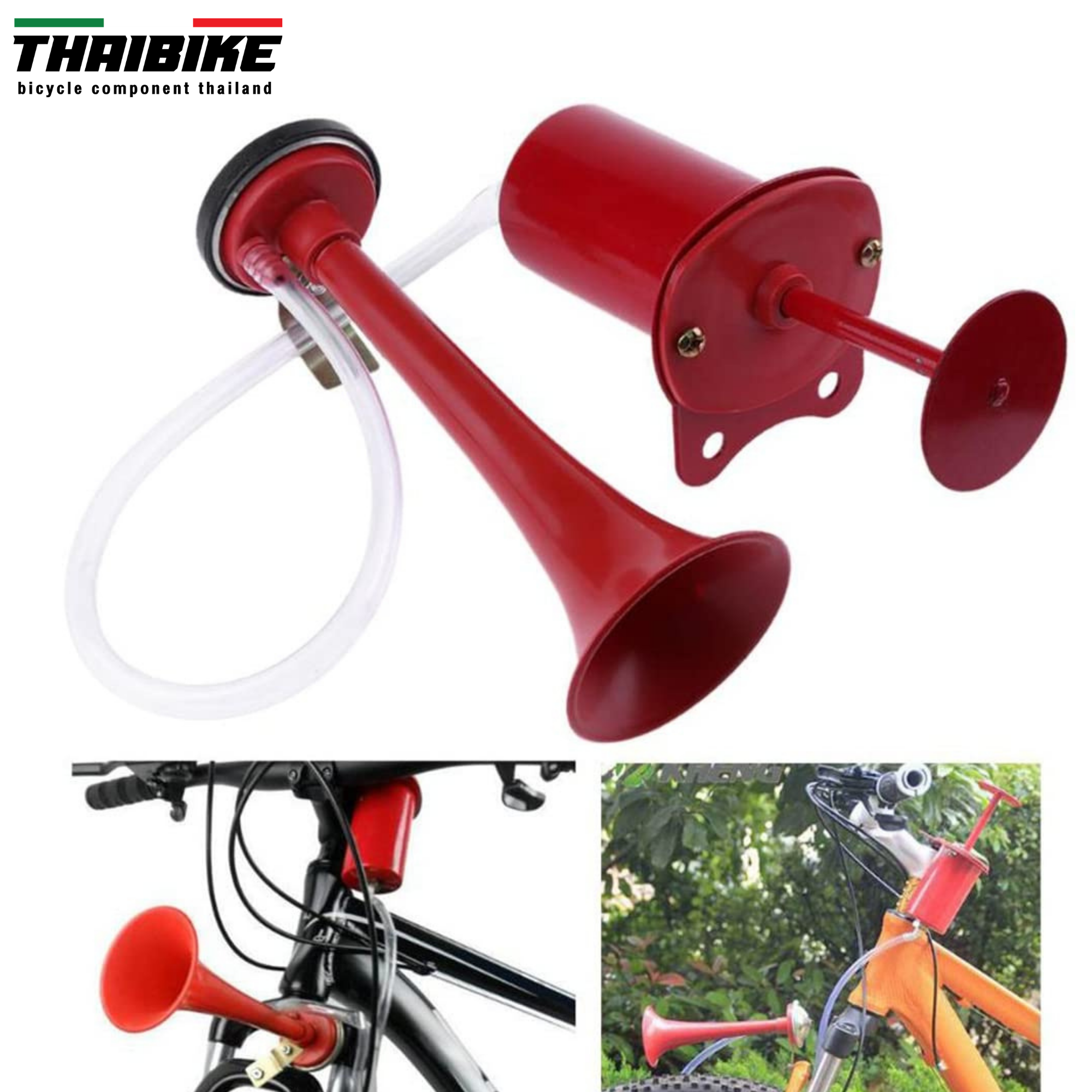 แตรลมจักรยานรุ่นมีปั้มลมในตัว THAIBIKE เสียงดังมาก