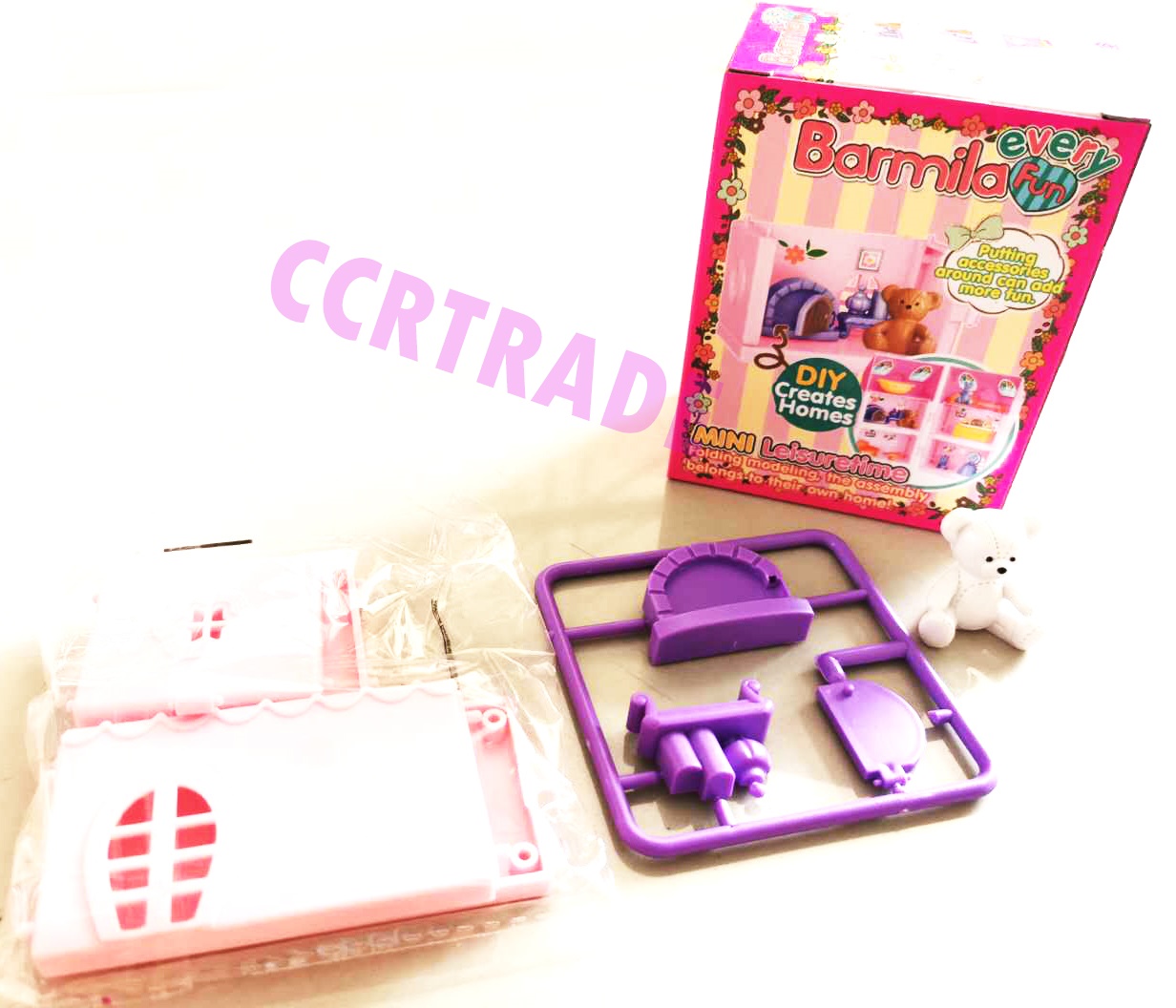 บ้านตุ๊กตาหมีกระต่ายกล่อง 8.5x11 ซม.(งานห้าง)