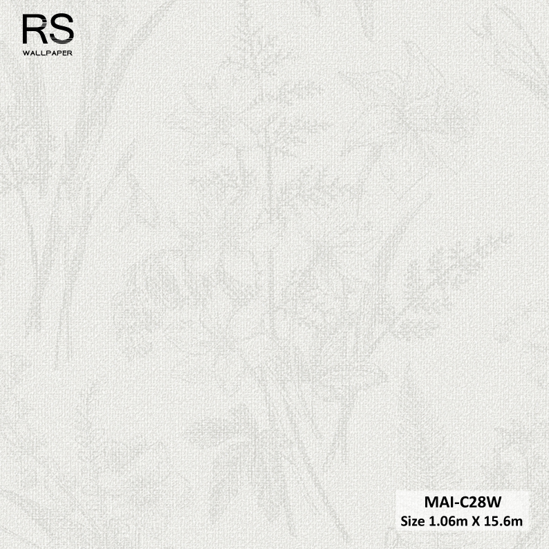 วอลเปเปอร์ลายดอกไม้สีเทาพื้นสีเทา MAI-C28W