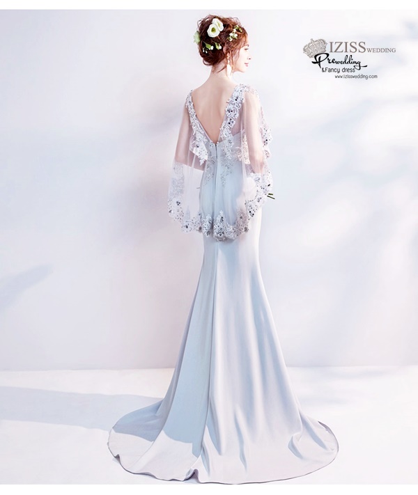 DL047 - **พรีออเดอร์** ชุดราตรี เดรสยาวออกงาน (Night party dresses) ชุดไปงานแต่งงานสวยๆ "ธีมสีเทา"