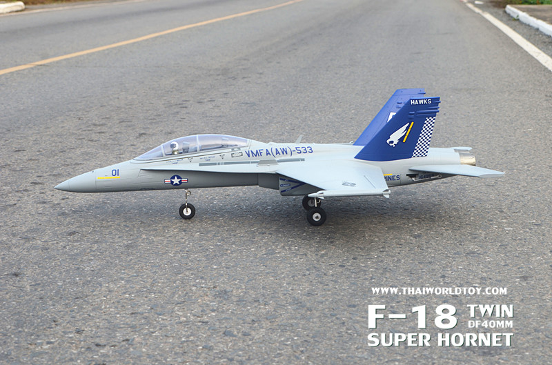 F-18A SUPER HORNET TWIN EDF40MM.RC JET ชุดPNP