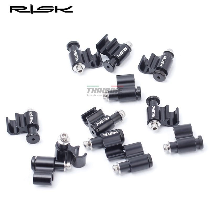 อแดพเตอร์ ล๊อคสายเบรค/สายเกียร์ จักรยาน อลูมิเนียม RISK/TRLREQ CNC 1 ชิ้น