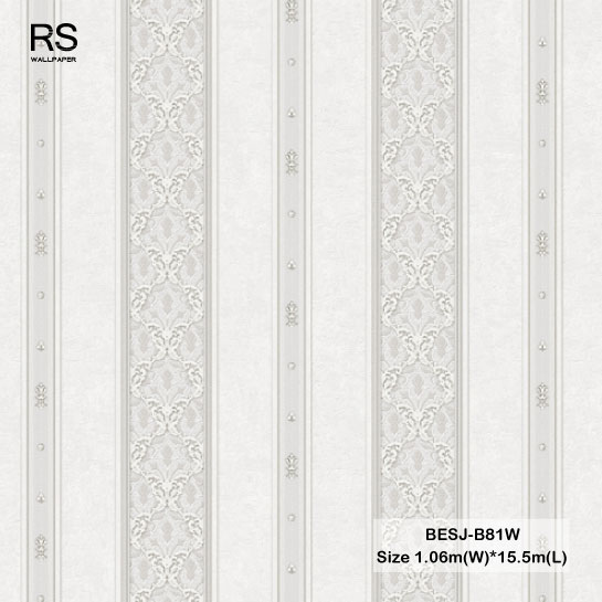 วอลเปเปอร์ลายหลุยส์คลาสสิคสลับลายทาง BESJ-B81W