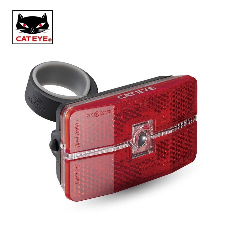 ไฟกระพริบแคทอายออโต้ แบบติดตะแกรงหลัง TL-LD580G CATEYE REFLEXT AUTO, TL-LD570 สีแดง/สีขาว