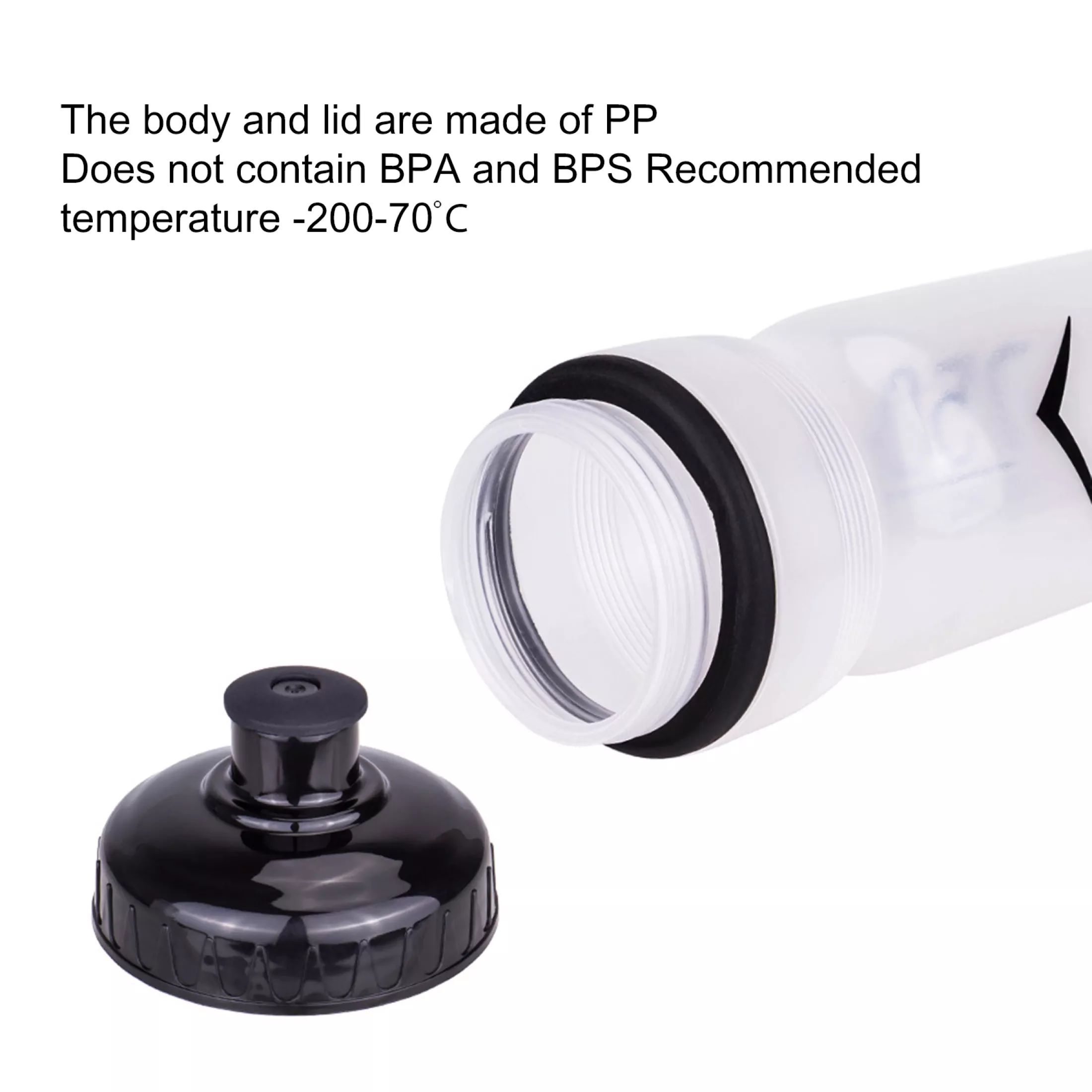 ขวดน้ำปั่นจักรยานแบบใส ขวดบีบง่าย 750ml ยี่ห้อ ZTTO