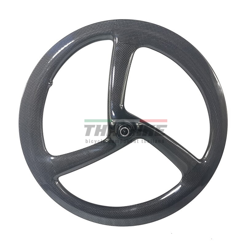 ล้อจักรยานคาร์บอนสามก้านแบบดิสเบรค 20 นิ้ว 451 100/135