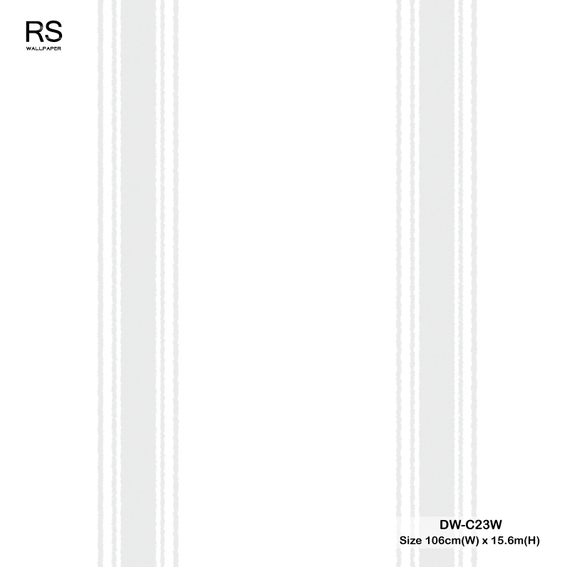 วอลเปเปอร์ลายทางสีขาวสลับเทา DW-C23W