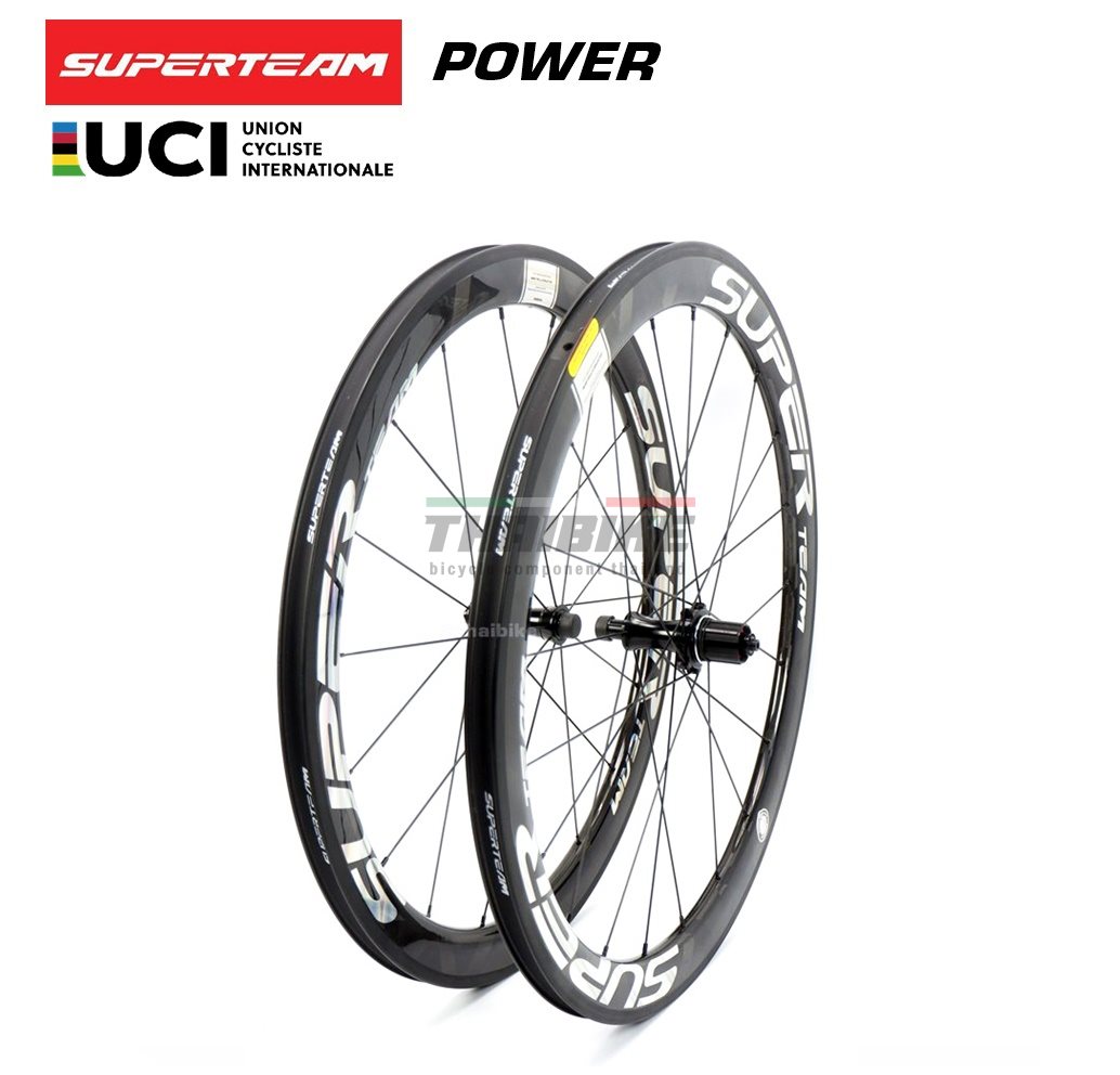 ล้อจักรยานเสือหมอบคาร์บอน SUPERTEAM POWER 700C ประกัน 2 ปีครึ่ง