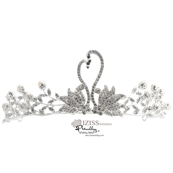 AC022 **พรีออเดอร์**ชุดเทียร่า มงกุฎเพชร ต่างหูและสร้อยคอ ชุดเครื่องประดับเจ้าสาวสวยหรูดุจเจ้าหญิง