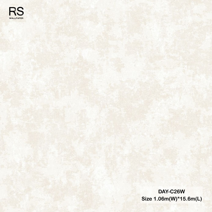 วอลเปเปอร์ลายปูนเปลือย เทกเจอร์ผ้า สีเบจ DAY-C26W