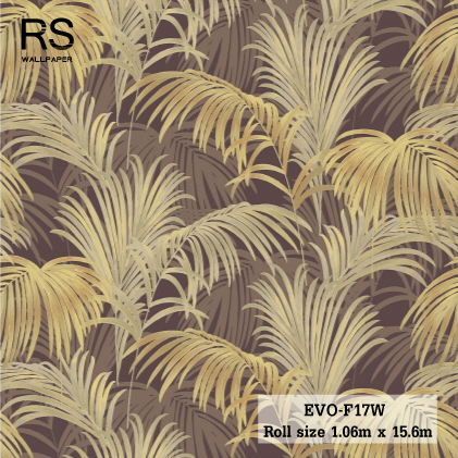 วอลเปเปอร์ลายใบไม้ทรอปิคอล EVO-F17W