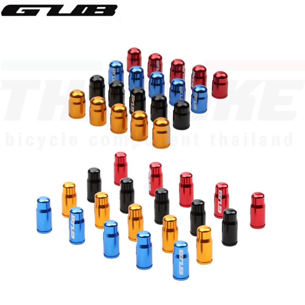 GUB ฝาปิดจุ๊บลมล้อจักรยาน อะลูมิเนียม 2 ชิ้น กันฝุ่น รองรับ Presta และ Schrader ใช้ได้กับ MTB/Road/Scooter/รถยนต์
