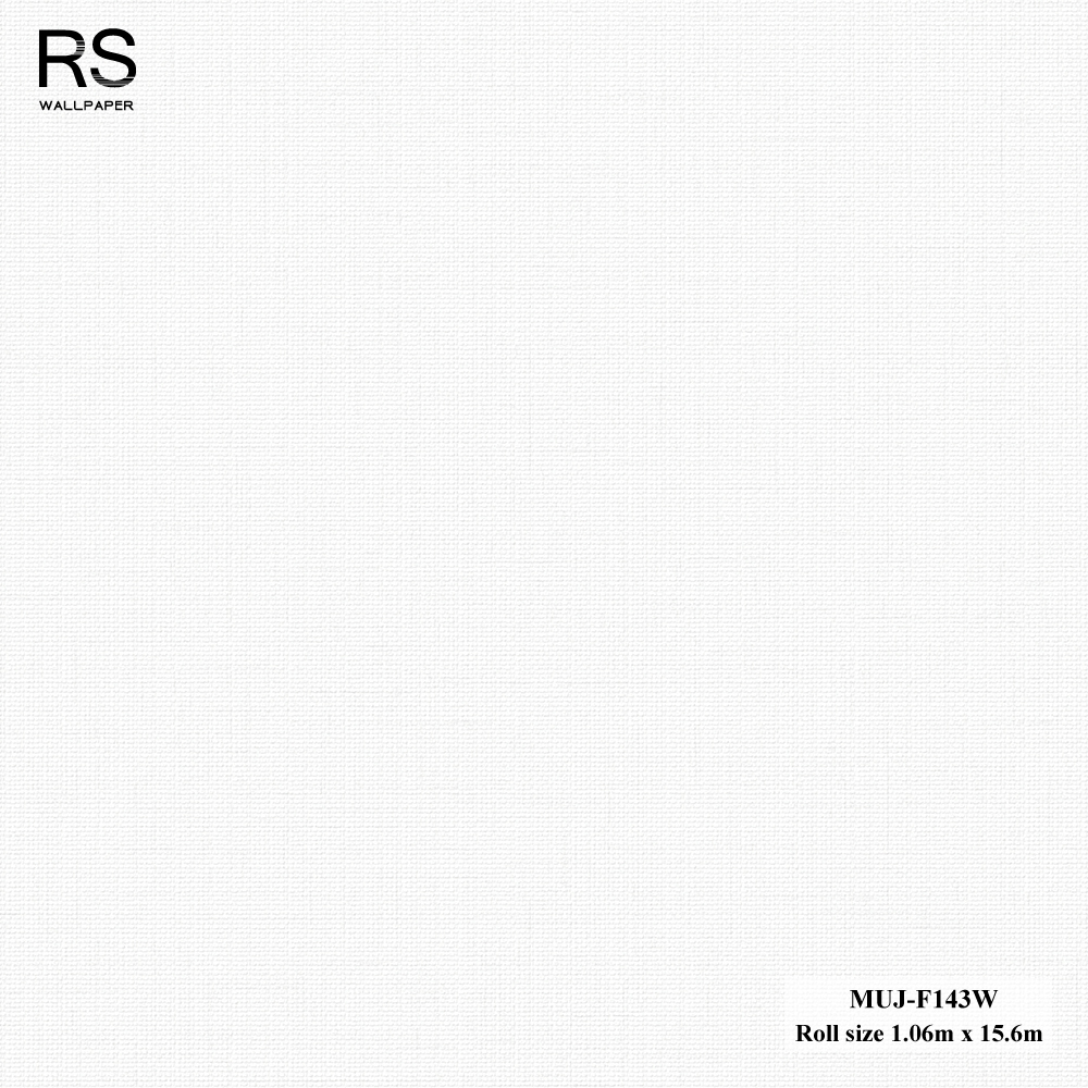วอลเปเปอร์ลายผ้า สีขาว MUJ-F143W