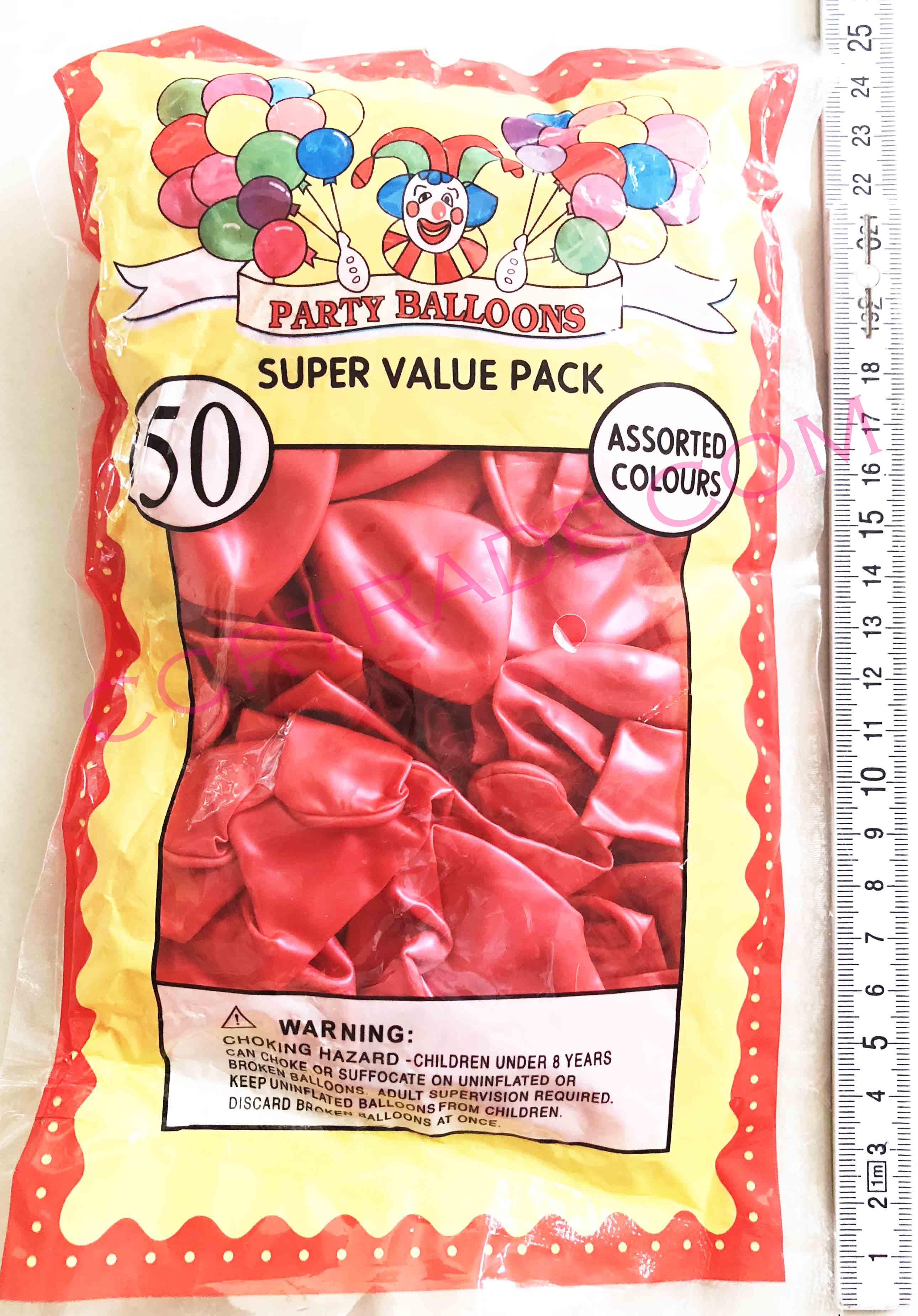 ลูกโป่งมุก 10 นิ้ว 50 ลูกถุง 26 ซม.(1x3)