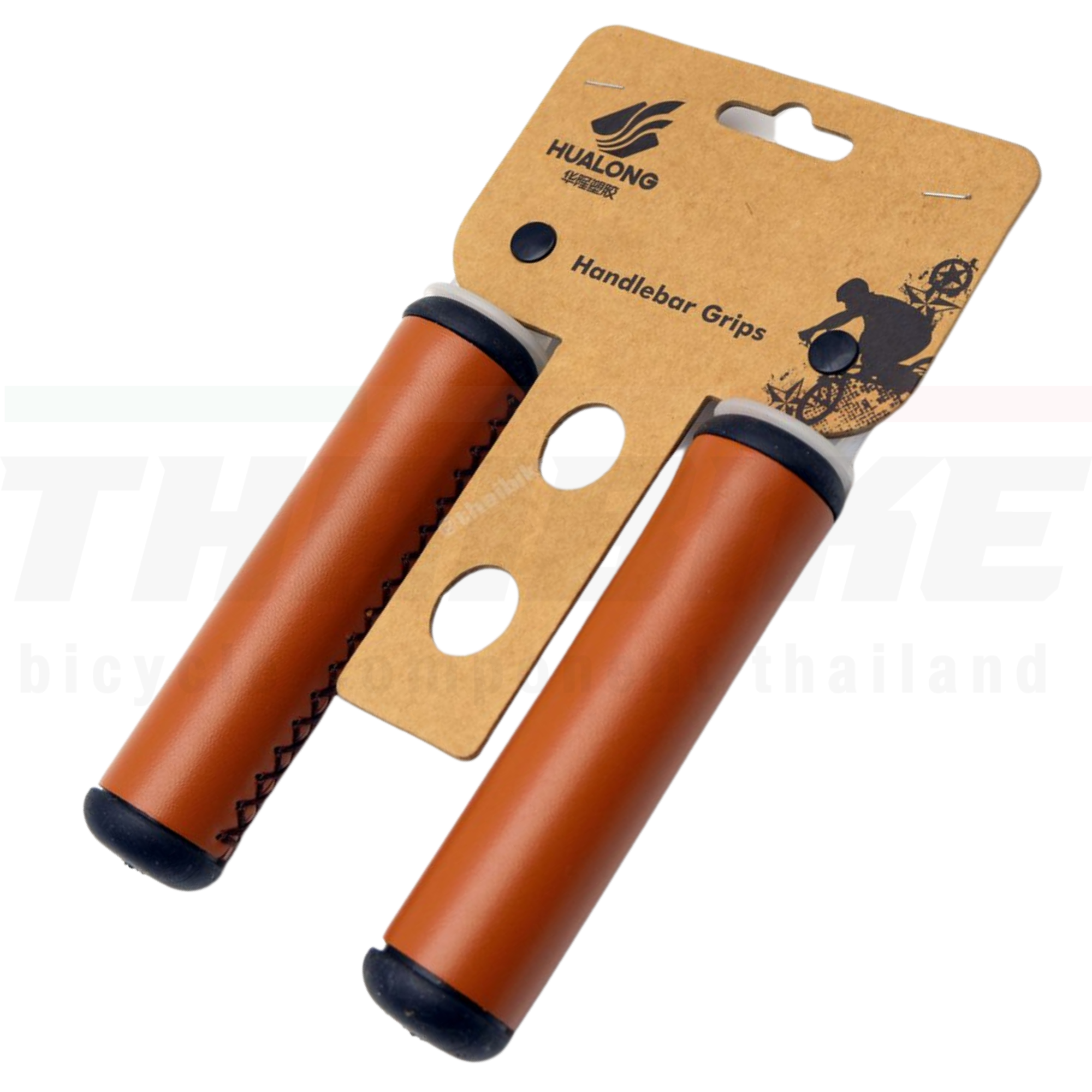 ปลอกแฮนด์จักรยานวินเทจ HUALONG หนังเทียม 04