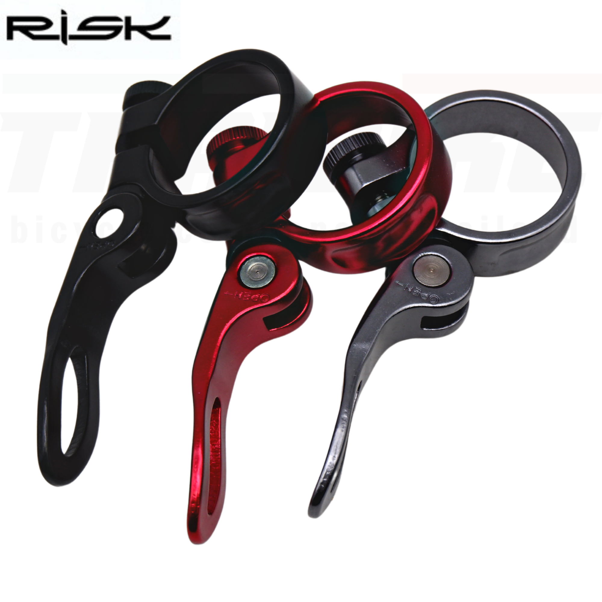 รัดหลักอานจักรยานเสือหมอบ เสือภูเขา RISK ขนาด 34.9 / 31.8 มม.