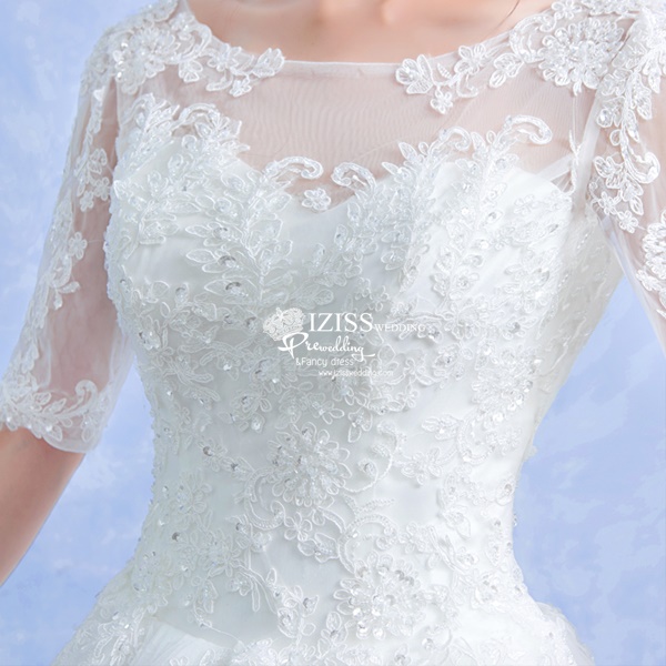 BR304**พรีออเดอร์**ชุดแต่งงาน&ชุดเจ้าสาวแบบยาวสีขาวเกรดพรีเมี่ยม หรูหราน่ารัก สวยโดดเด่นไม่ซ้ำใคร