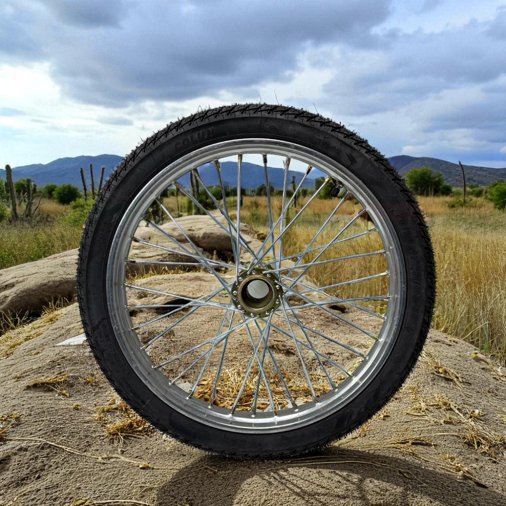 ชุดล้อสำเร็จรถเข็นสำเร็จรูป ดุมรถเข็น ใส่ยางนอกยางในแล้ว ขอบ 26x2 1/2 ขอบ17