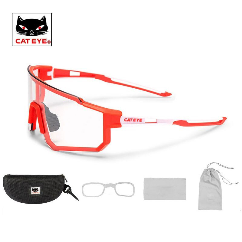 ของแท้ แว่นตาปั่นจักรยาน เลนส์ปรับแสงออโต้ CATEYE Photochromic มีเลนส์ใส่แว่นสายตา