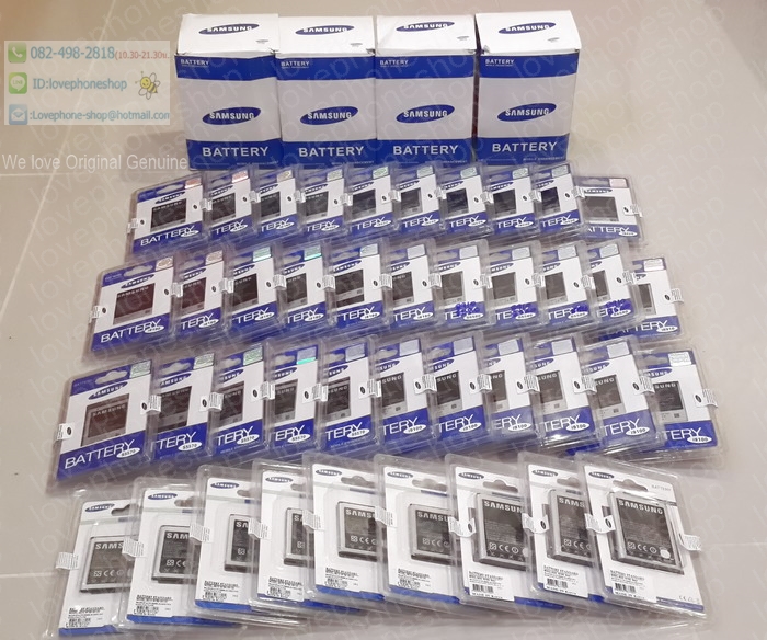 แบตเตอรี่แท้ Samsung ทุกรุ่น Galaxy J1,J2,J5,S3,S4,S5/Note1,2,3,4,Edge และรุ่นอื่นๆสอบถามได้ครับ