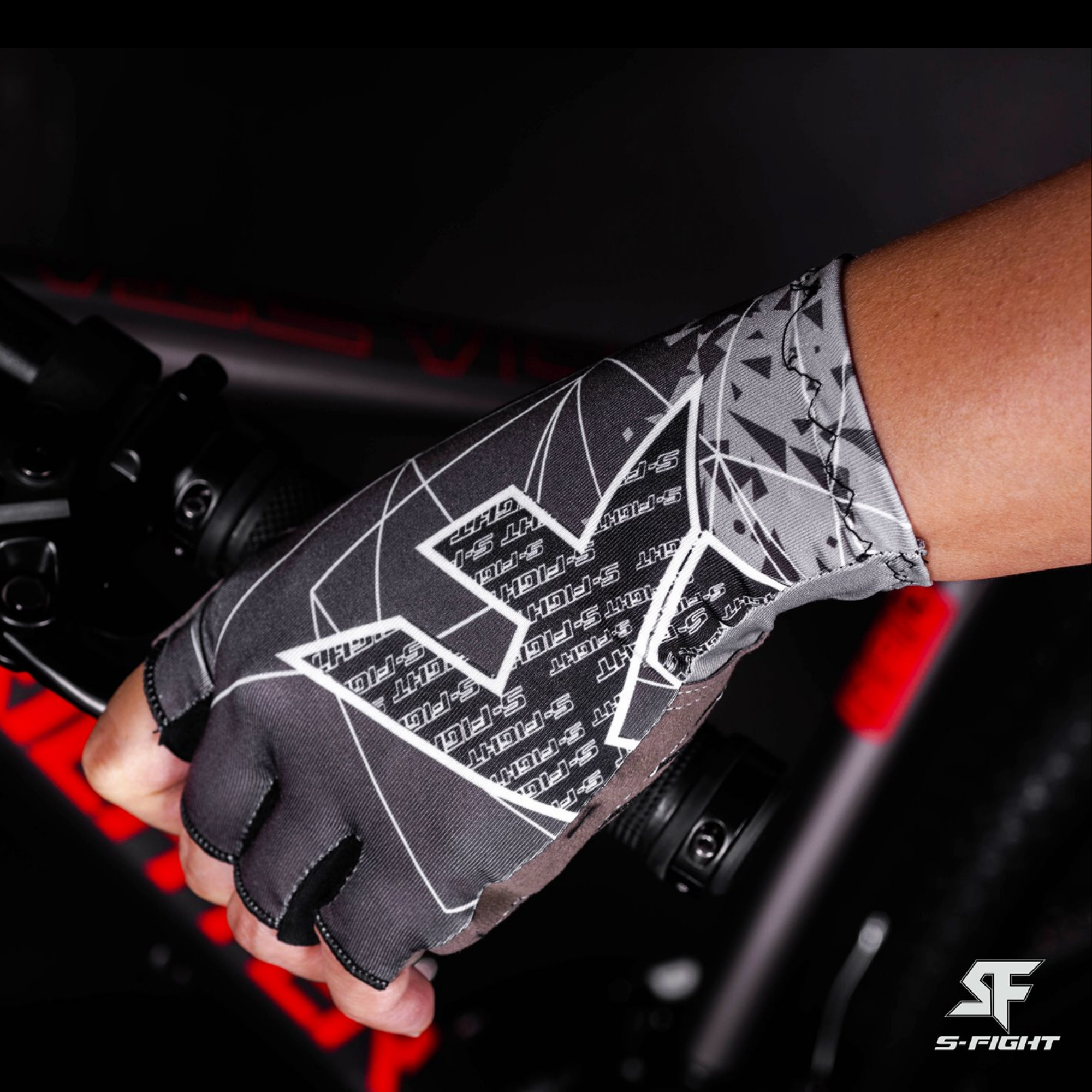ถุงมือปั่นจักรยาน S-Fight รุ่น Sport Gloves เจลแท้ ผ้านุ่ม