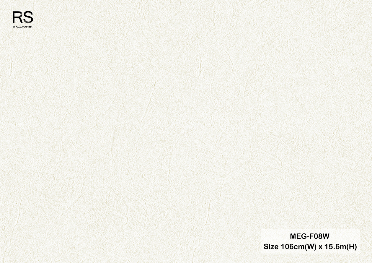 วอลเปเปอร์ลายปูนเปลือย สีขาวอมเทาอ่อน MEG-F08W