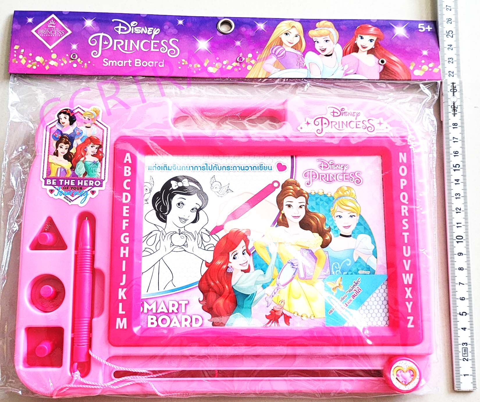กระดานแม่เหล็กเจ้าหญิงดิสนีย์+ตัวปั๊มถุง PVC 26.5x31 ซม.(ลิขสิทธิ์แท้)(1x3)
