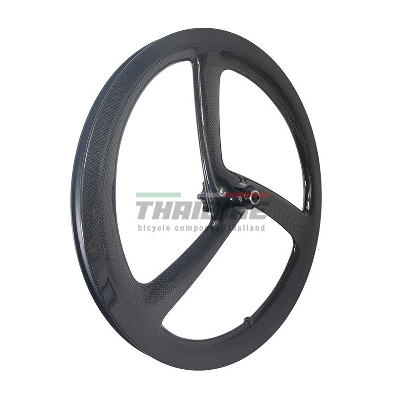 ล้อจักรยานคาร์บอนสามก้านแบบดิสเบรค 20 นิ้ว 451 100/135