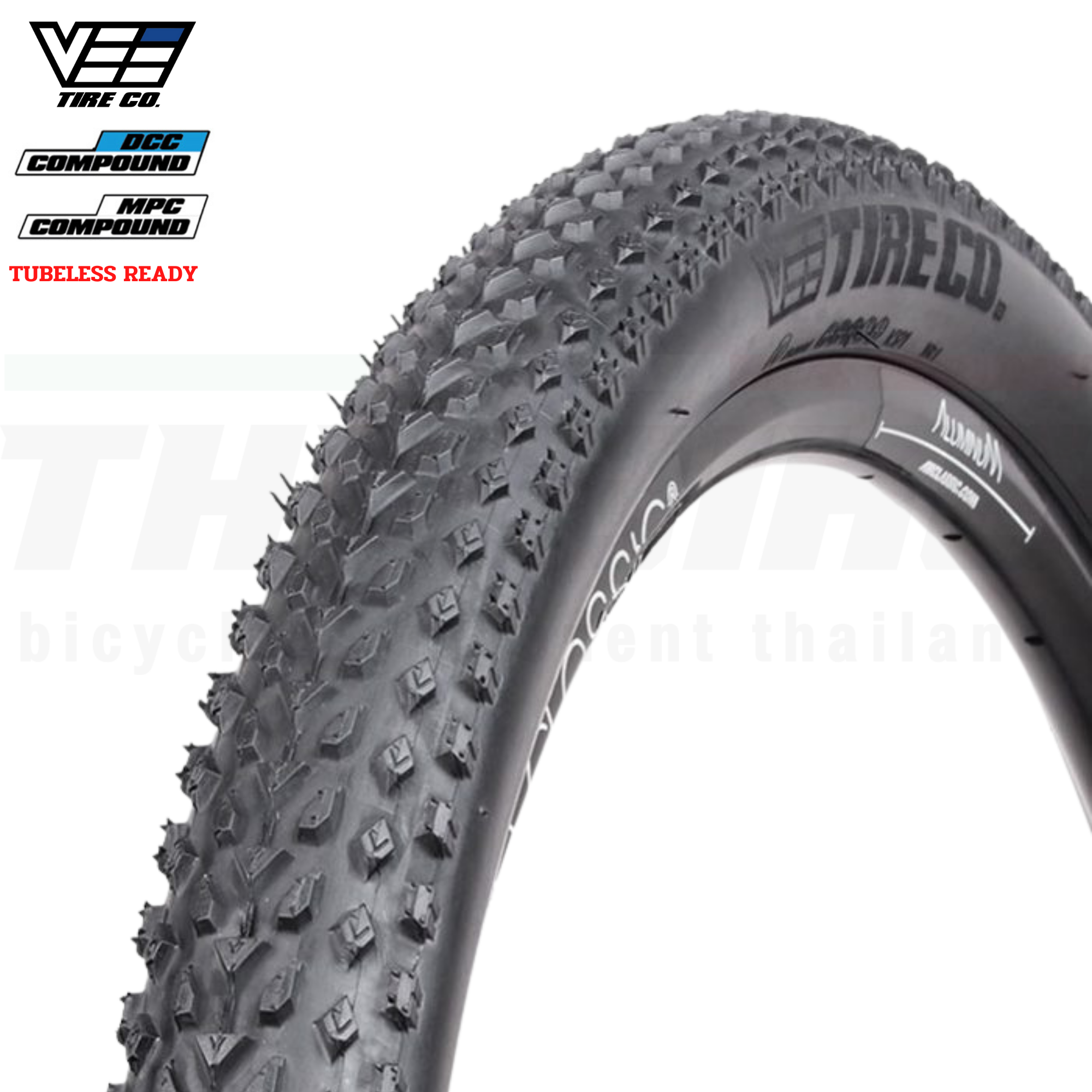 ยางนอกจักรยานเสือภูเขาขอบพับ VEE TIRE MISSION 26X2.1 27.5X2.1 29X2.1 ขอบแก้ว ขอบดำ