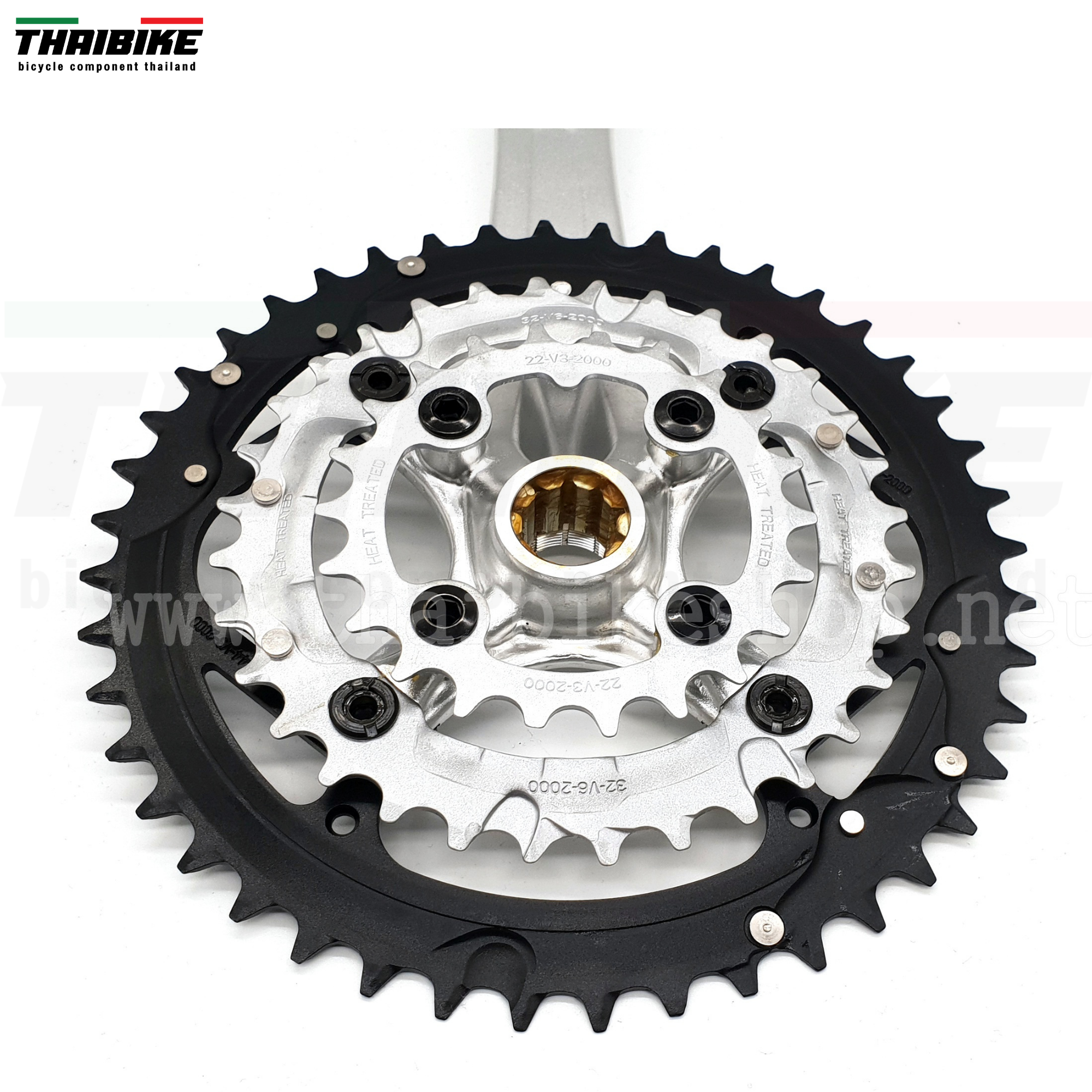 ชุดขาจานจักรยาน TRUVATIV FIVED พร้อมกะโหลกจีบและฝาปิด ขายาว 170