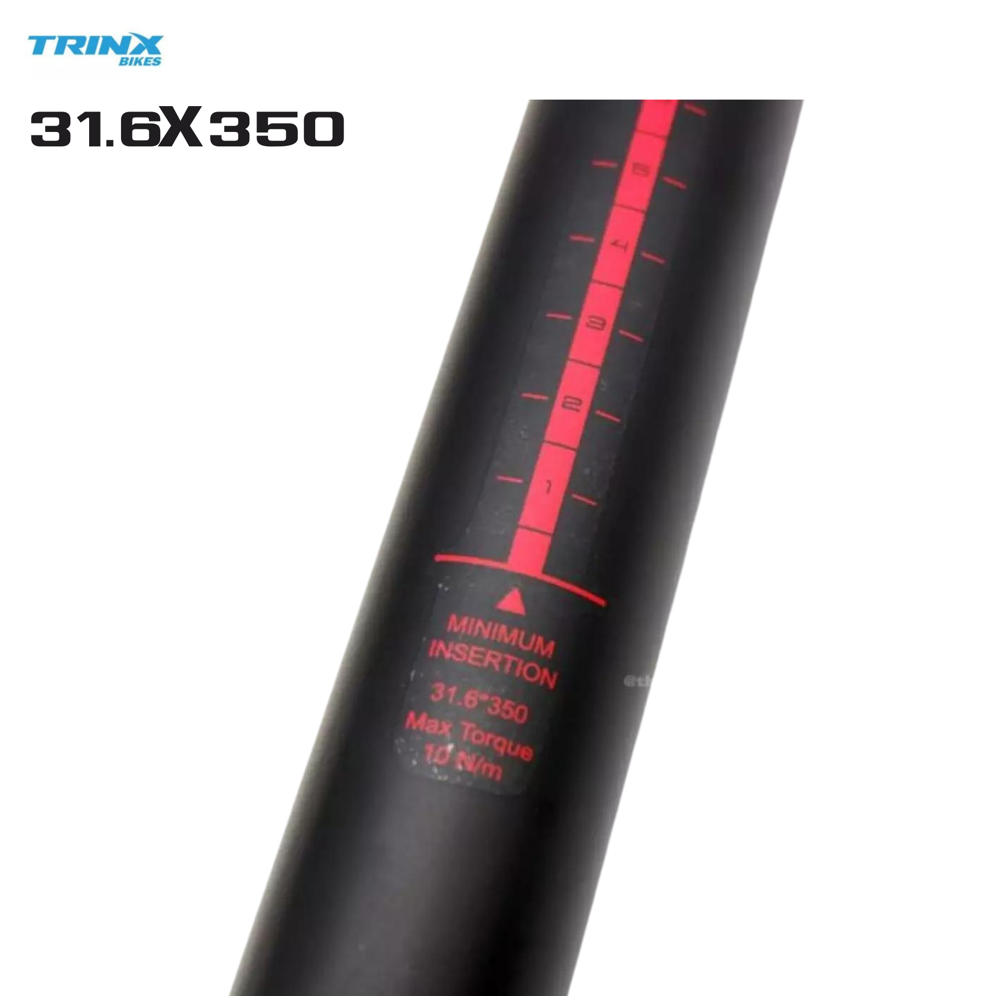 หลักอานจักรยานคาร์บอน TRINX ขนาด 31.6X350 มม.
