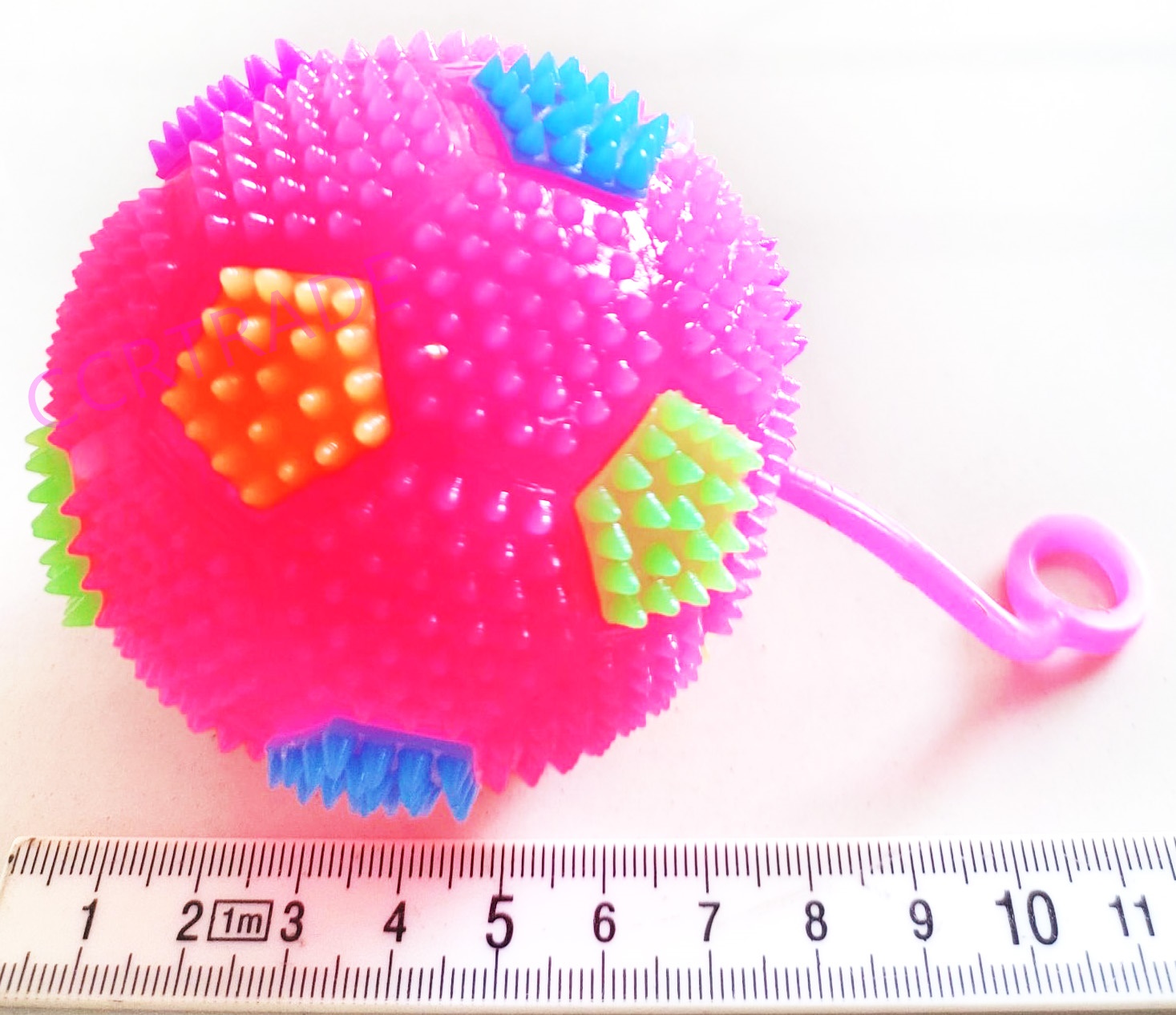 บอลเด้งสีสด มีเสียง มีไฟกล่อง 30.5 ซม.