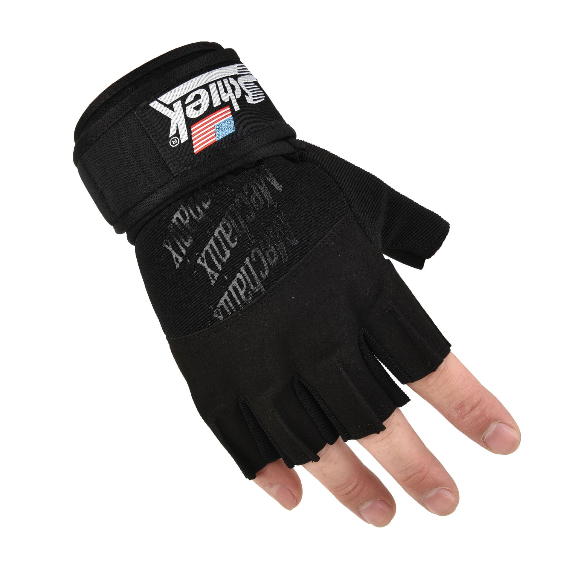 ถุงมือ เล่นเวทเทรนนิ่ง มีสายรัดข้อ