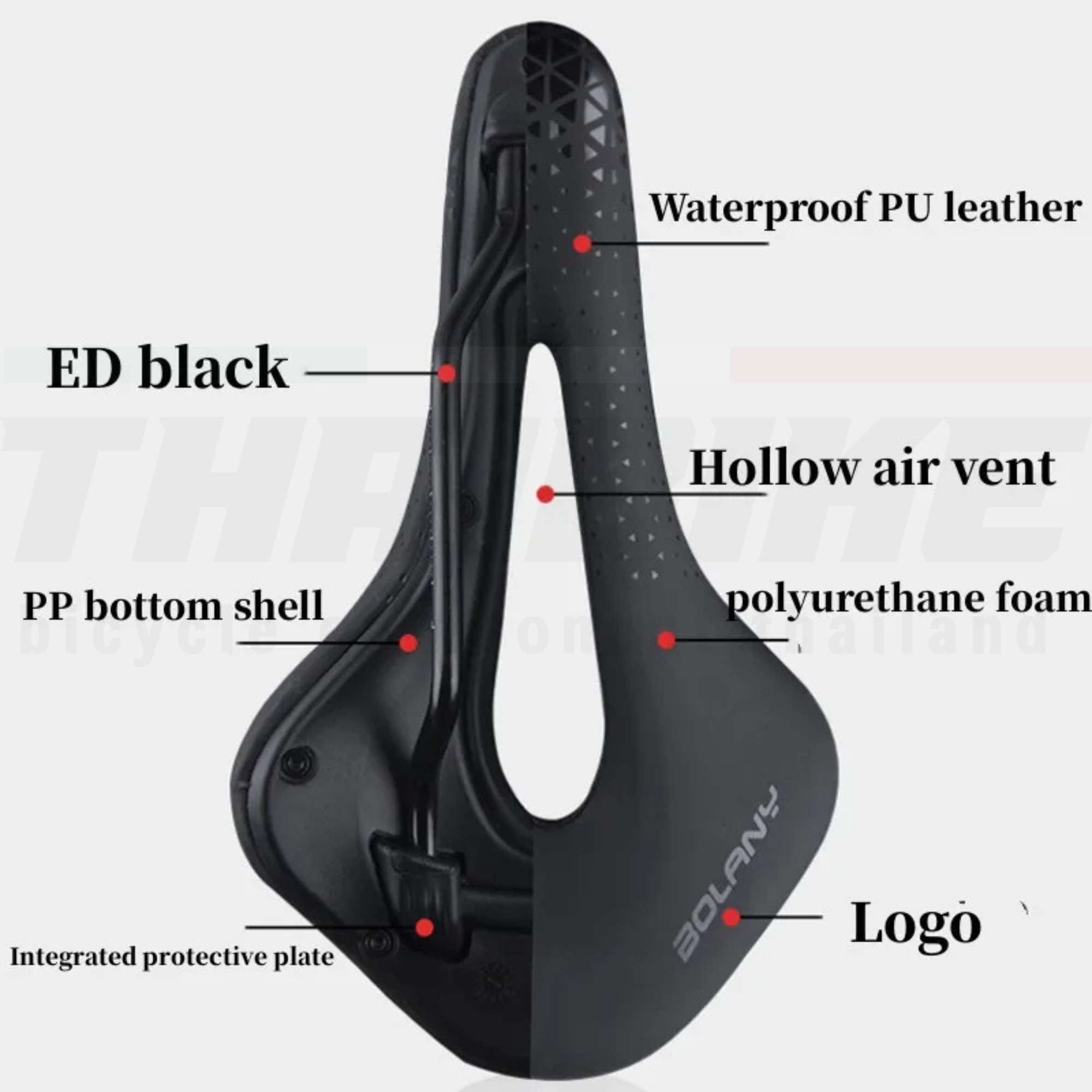 อานจักรยานเสือหมอบ BOLANY Ultralight MTB Saddle