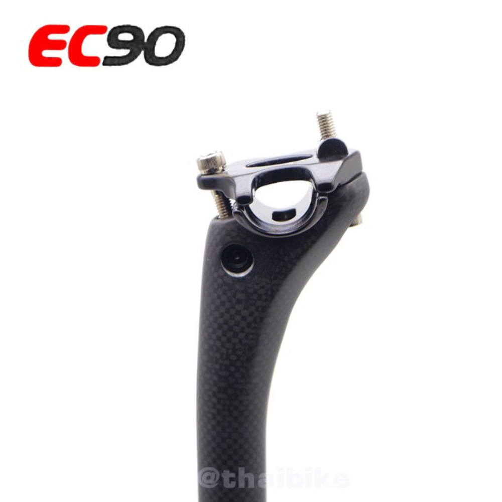 หลักอานคาร์บอน EC90 แบบเยื้องหลัง ขนาด 25.4 หลักอานจักรยาน