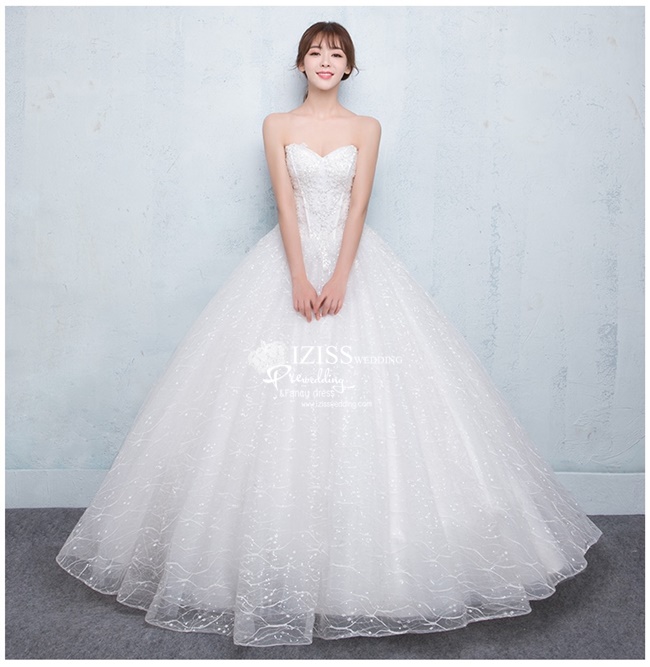 BR228 **พรีออเดอร์**ชุดแต่งงาน&ชุดเจ้าสาวแบบยาวสีขาวเกรดพรีเมี่ยม หรูหราน่ารัก สวยโดดเด่นไม่ซ้ำใคร สวยงามดุจเจ้าหญิง