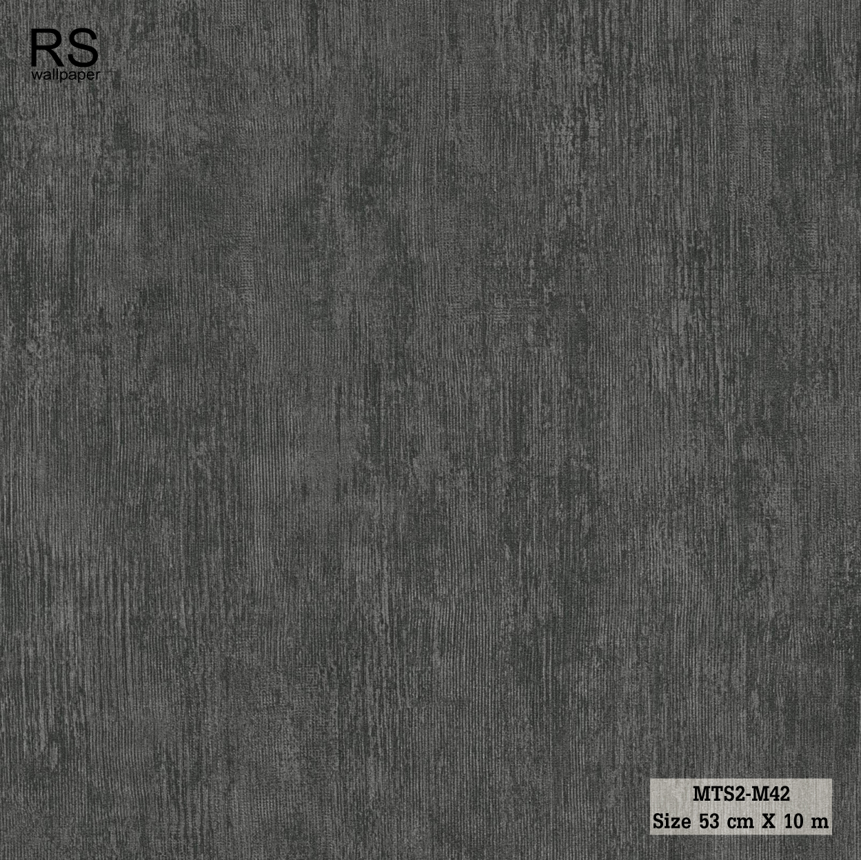 วอลเปเปอร์ ลายปูนเปลือยสีดำ MTS2-M42