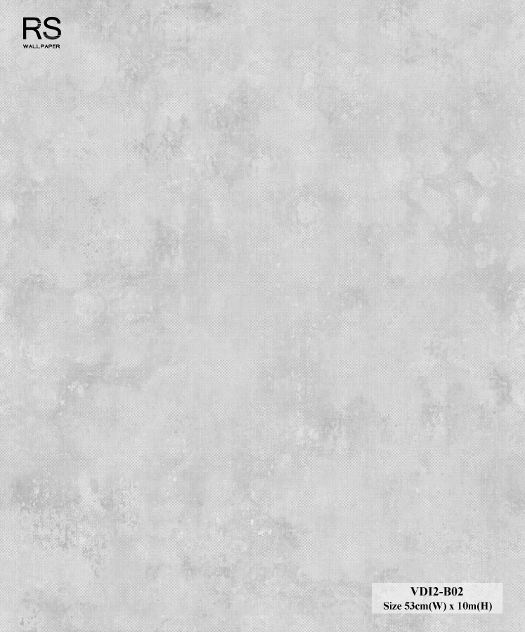 วอลเปเปอร์ลายปูนเปลือย สีเทาอ่อน VDI2-B02