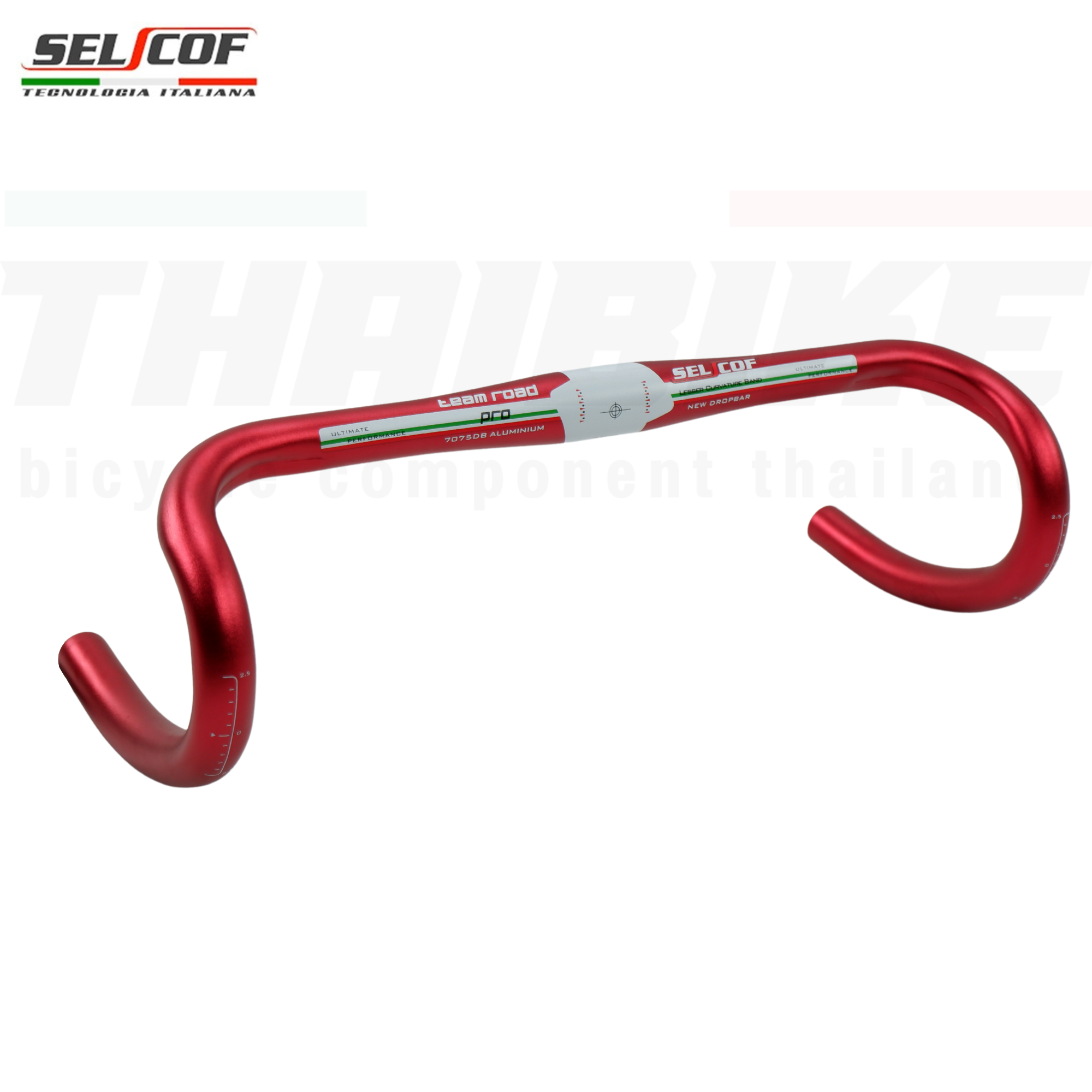 แฮนด์จักรยานเสือหมอบอลูมิเนียม 7075 SELCOF KP03 งานไต้หวัน