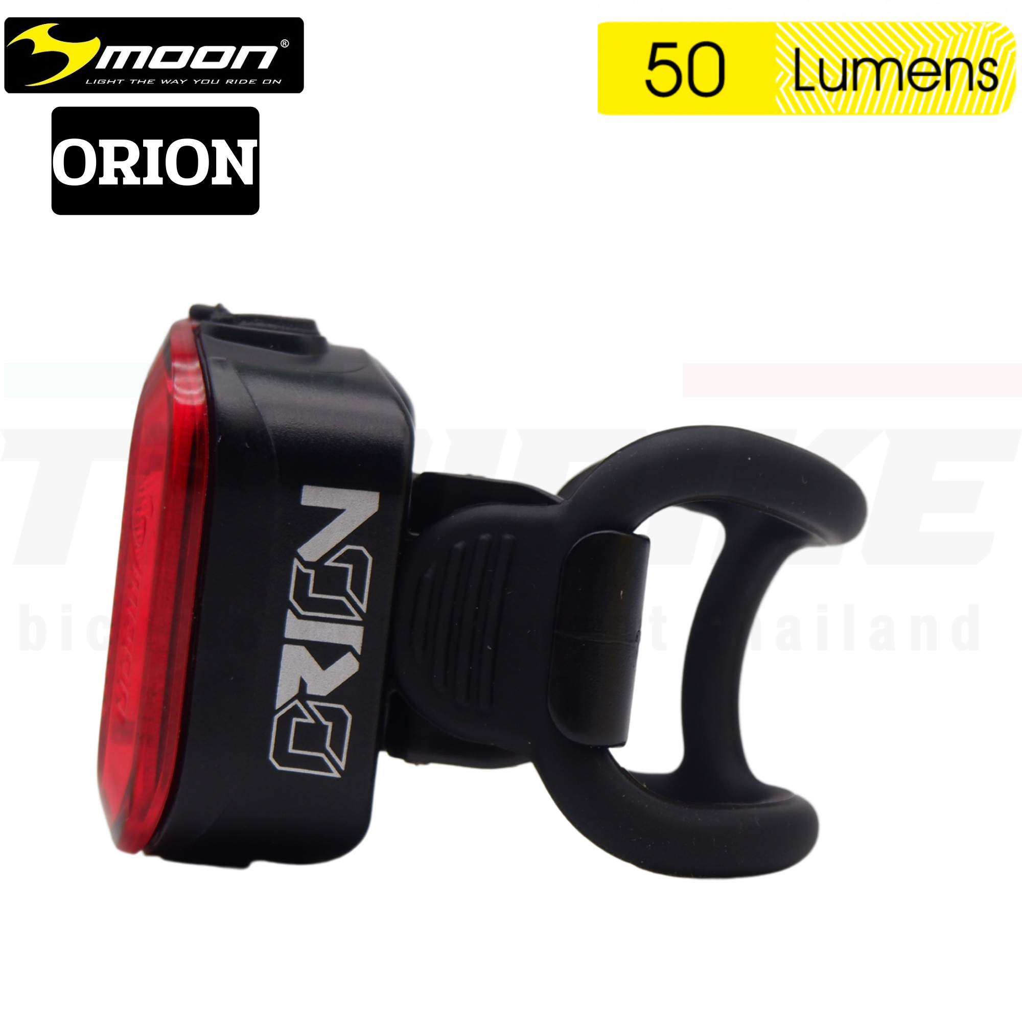 ไฟหน้า ไฟท้ายจักรยาน MOON ORION-R ORION-W ไฟสีแดง สีขาว ชาร์จ USB