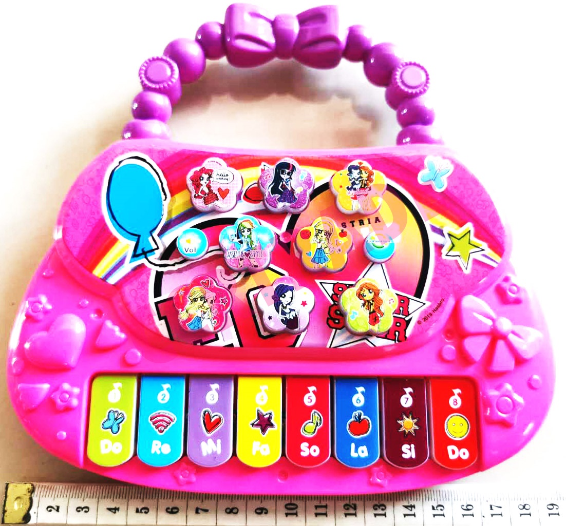 ออร์แกนโพนี่กระเป๋าหิ้ว มีเสียง มีไฟกล่องใหญ่ 24.5 ซม.(ลิขสิทธิ์แท้)(1x3)