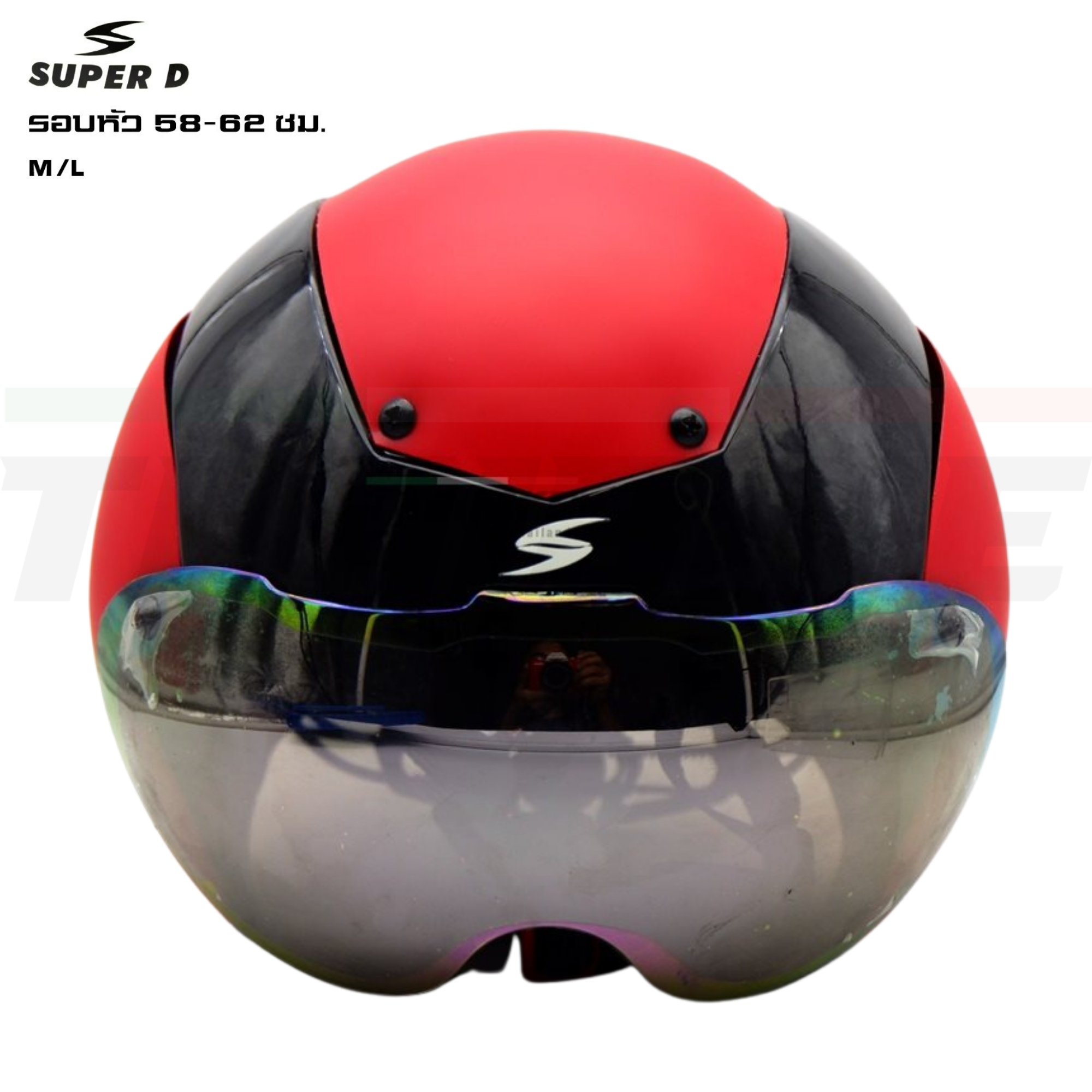 🚴♂️ หมวกกันน็อคจักรยาน SUPER D แบบแอร์โร่ว์ 2in1