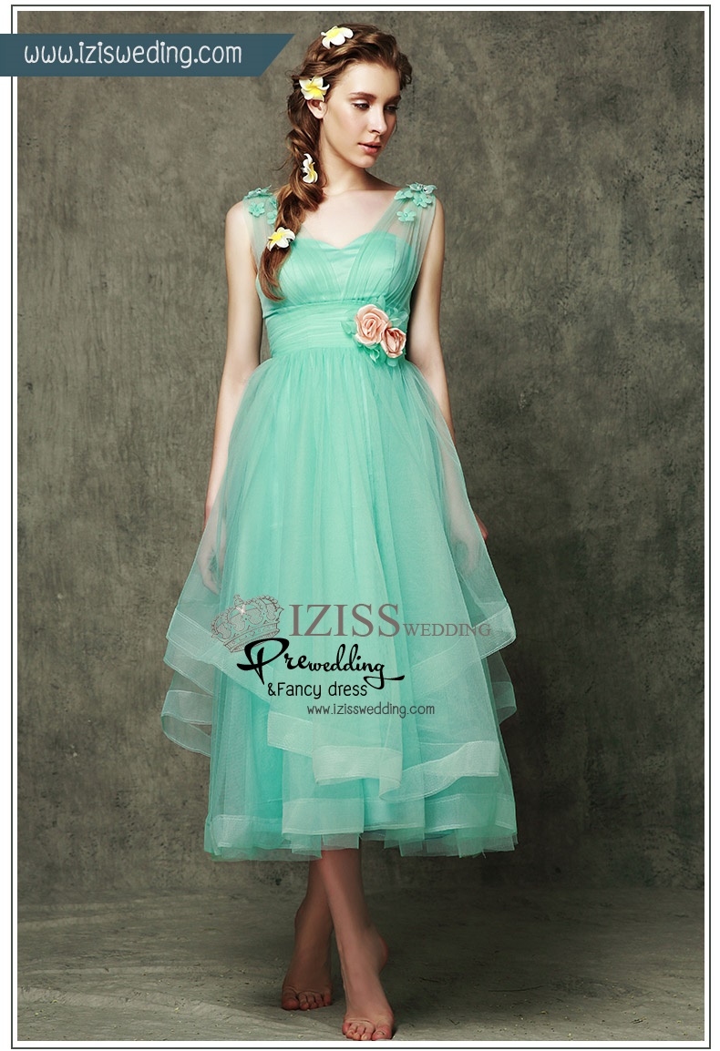 ฺBM0104 - พรีออเดอร์ ชุดเพื่อนเจ้าสาวราตรียาวสีเขียวมินท์