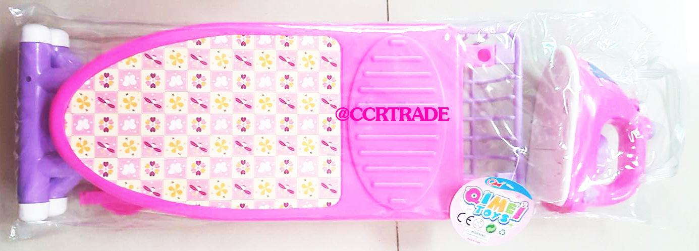 ชุดเตารีด+โต๊ะรีดผ้ากางได้ มีเสียง มีไฟ 53 ซม. (1x3)