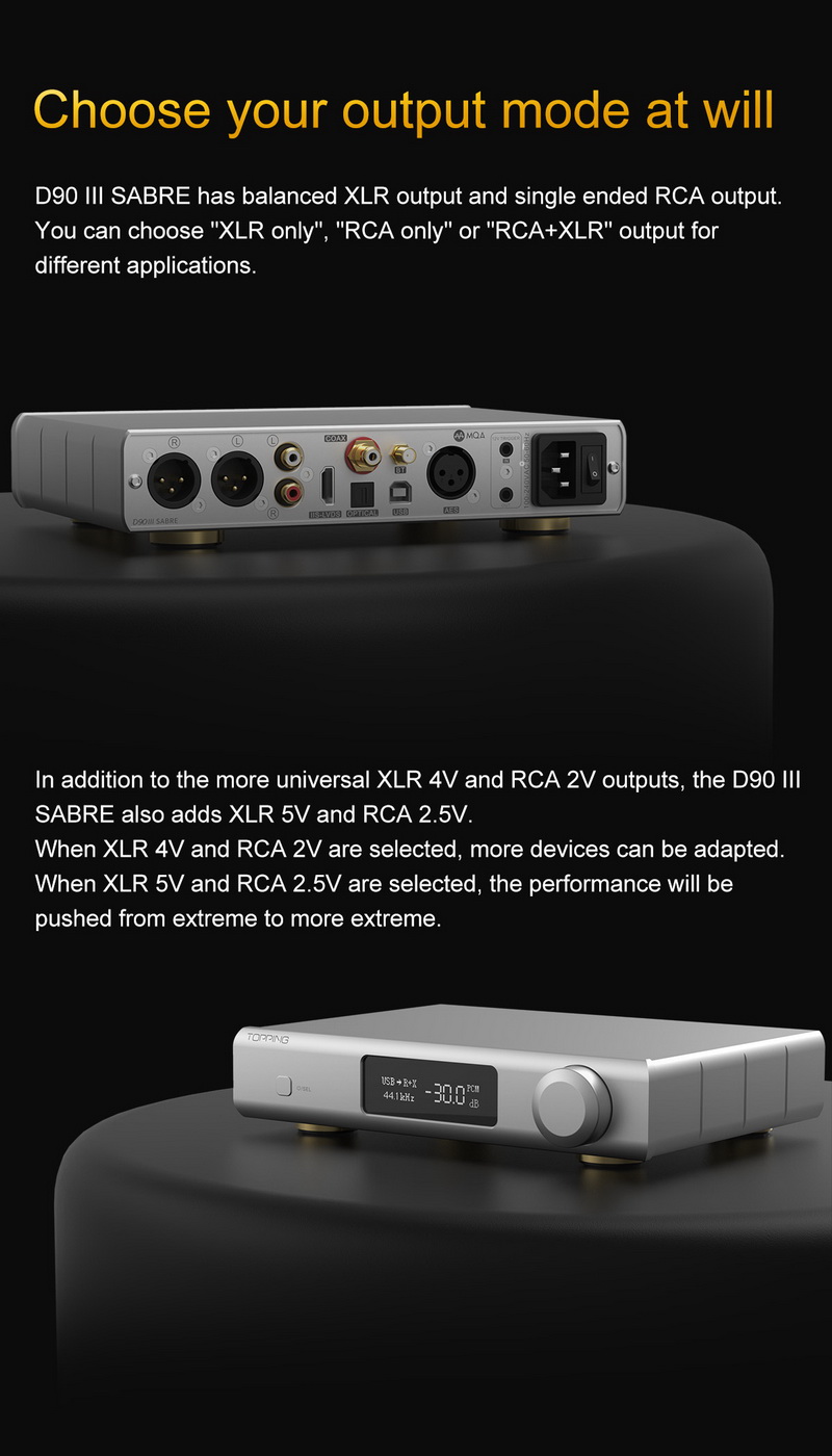 Topping D90iii Fully Balanced DAC รองรับ Dual Hi-Res, BT5.1, รีโมท, ฟังก์ชั่นปรีแอม, MQA ประกันศูนย์ไทย