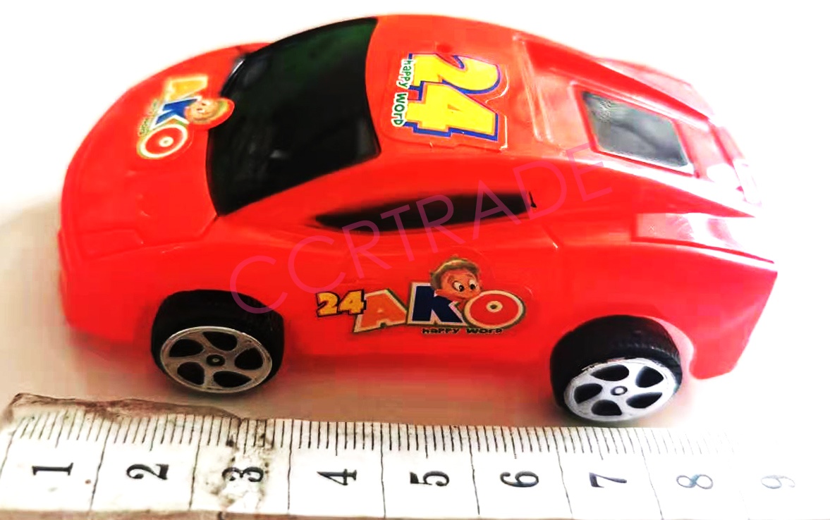 รถบรรทุกรถแข่งสีสด 6 คัน มีลานฝาครอบ 14x49 ซม.(1x3)